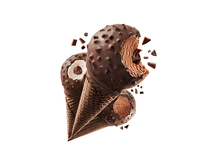 Drumstick We Love Chocolate Cookie Dipped cones