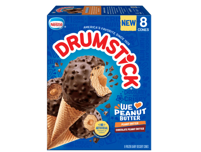 Drumstick We Love Peanut Butter Sundae Cones Variety Pack (8 pack).
