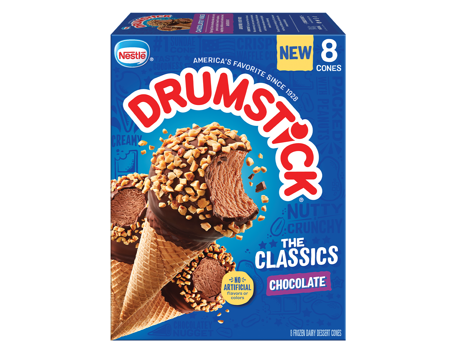 Drumstick Classic Chocolate Sundae Cones (8 pack).