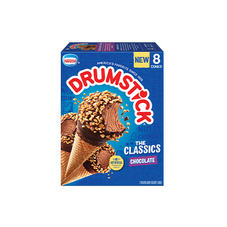 Drumstick Classic Chocolate Sundae Cones (8 pack).