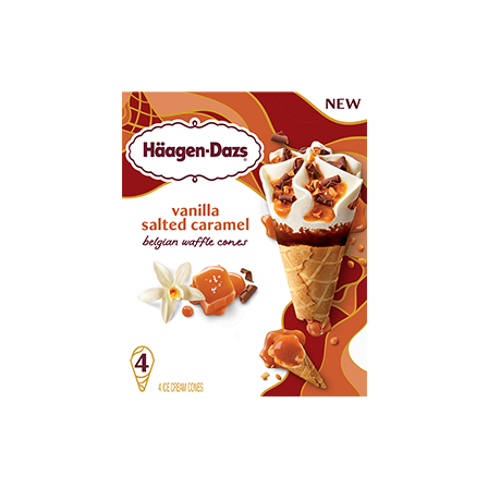 Strawberry Butter Cookie Cone 4 count