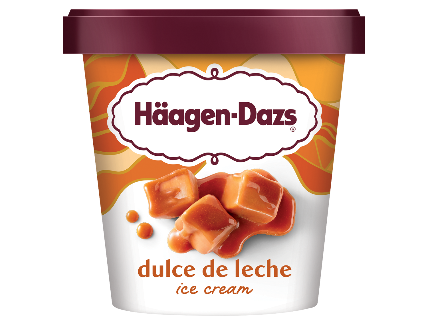 Haagen Dazs Dulce De Leche Ice Cream 14 oz tub.