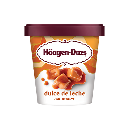 Haagen Dazs Dulce De Leche Ice Cream 14 oz tub.