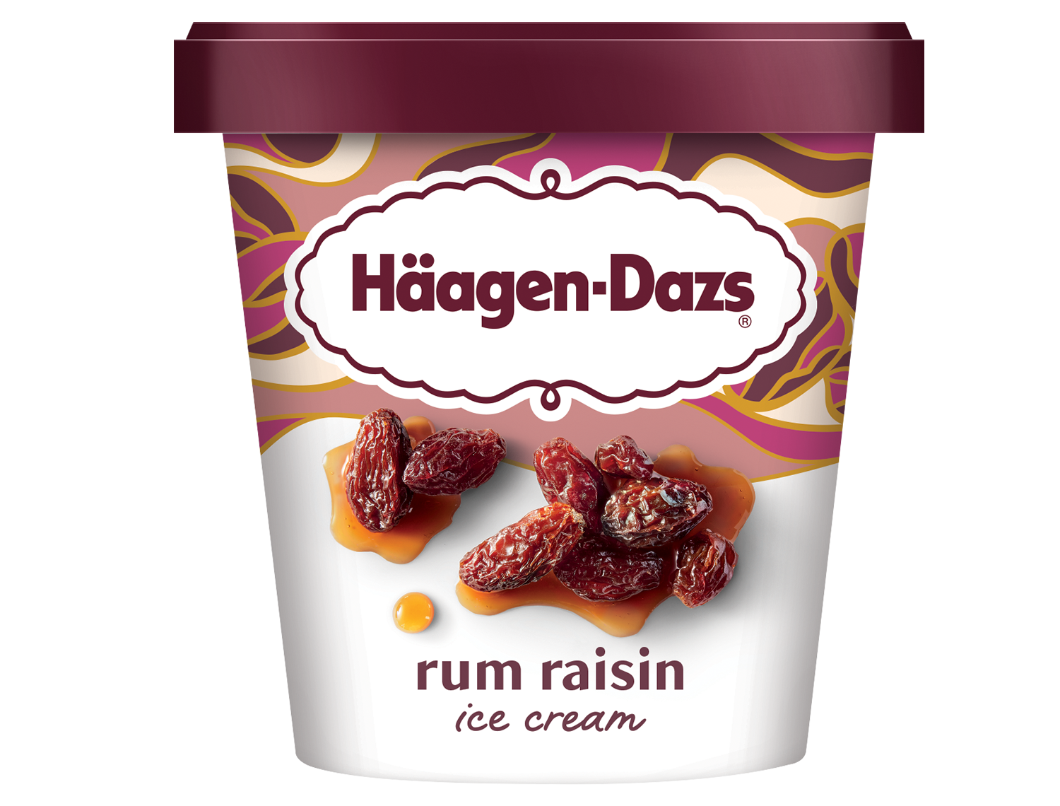 Haagen Dazs Rum Rasin Ice Cream Tub.
