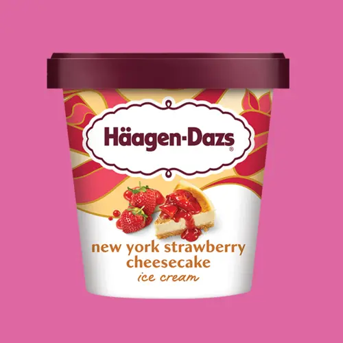 New York Strawberry Cheesecake Ice Cream 3.6 oz, 14 oz