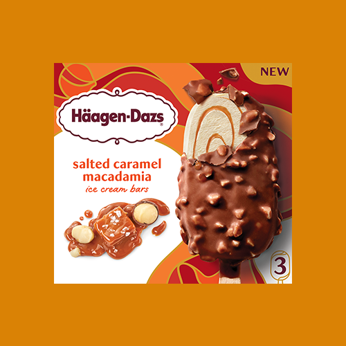 Salted Caramel Macadamia Ice cream bar 1 Bar, 3 Bars