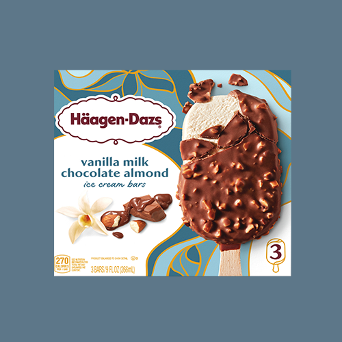 Vanilla Milk Chocolate Almond Ice Cream Bars 1 Bar, 3 Bars, 6 Bars