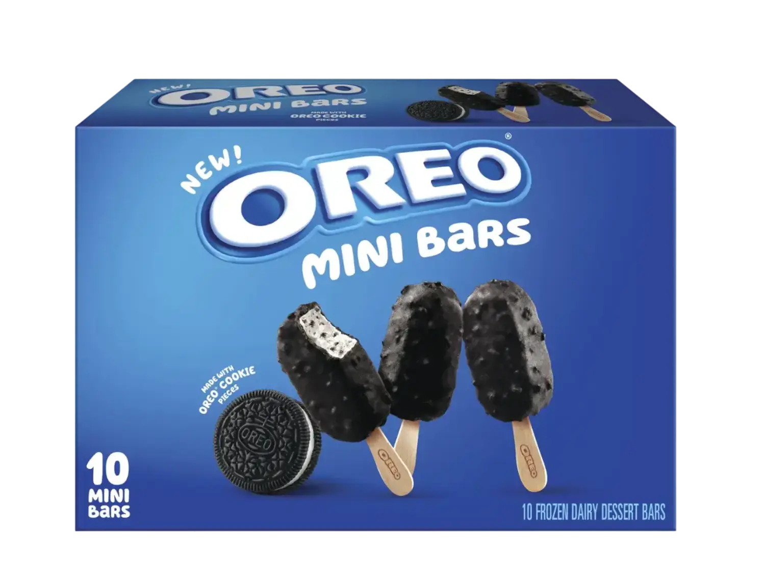 Package of 10 Oreo Mini Bars. 