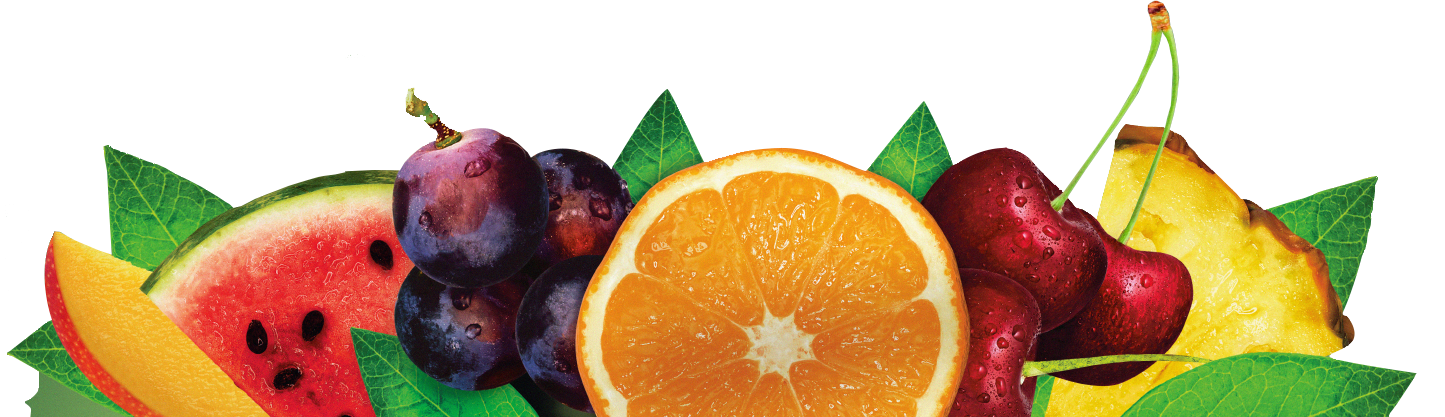 A grouping of various fresh fruits. 