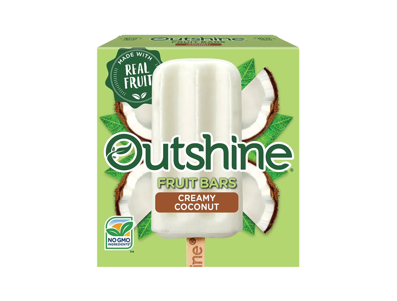 Outshine Creamy Coconut Frozen Fruit Bars.