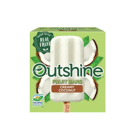 Outshine Creamy Coconut Frozen Fruit Bars.