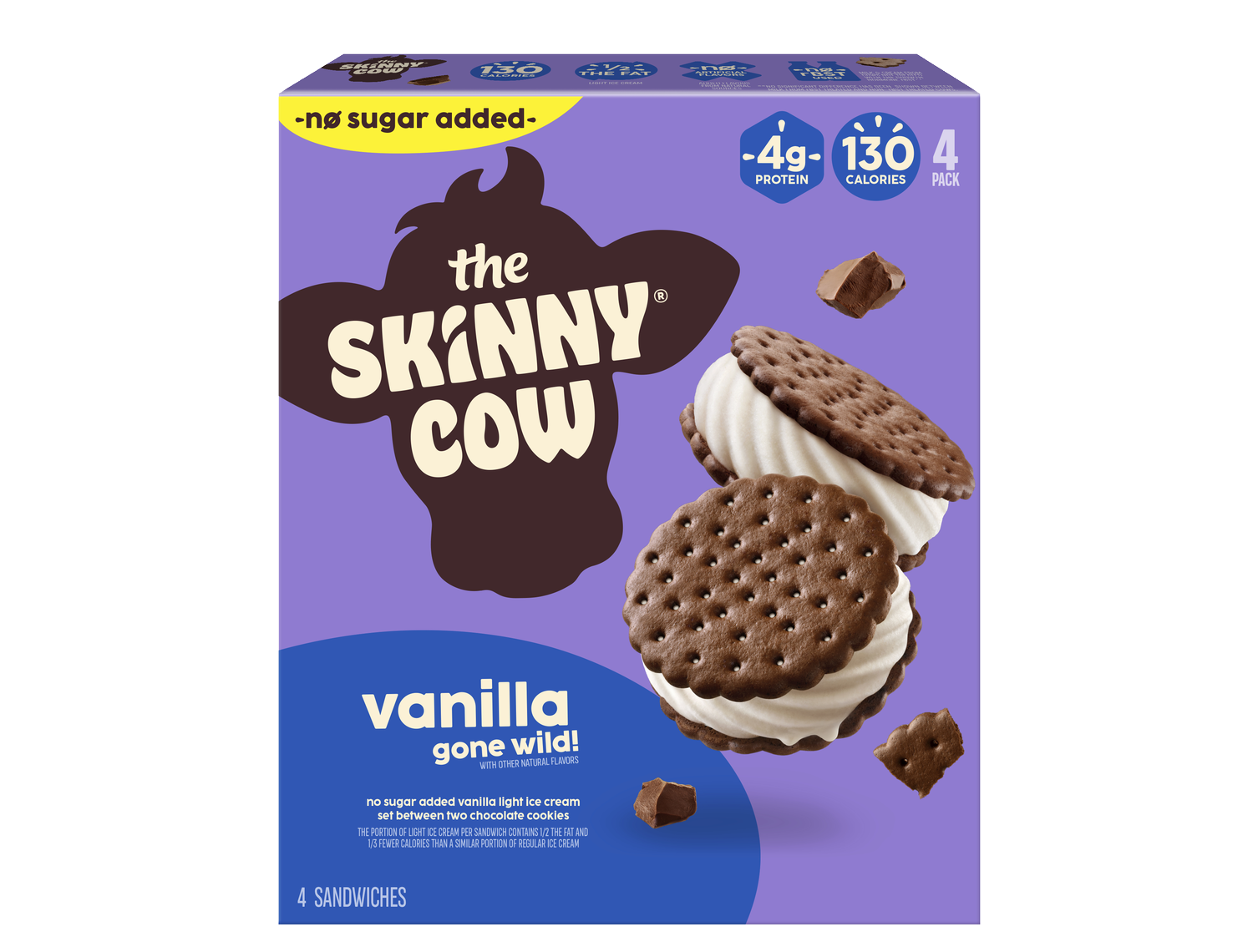 Skinny Cow No Sugar Added Vanilla 4 pack.